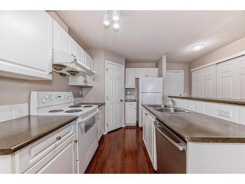 317-260 Shawville Way Se, Calgary, AB - Indoor Photo Showing Kitchen With Double Sink