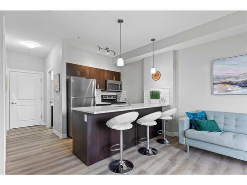 201-117 Copperpond Common Se, Calgary, AB - Indoor Photo Showing Kitchen