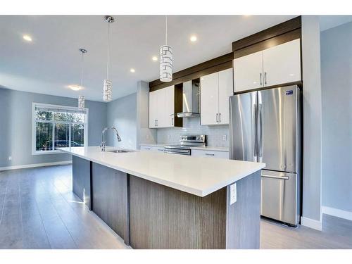 2034 38 Street Se, Calgary, AB - Indoor Photo Showing Kitchen With Stainless Steel Kitchen With Upgraded Kitchen