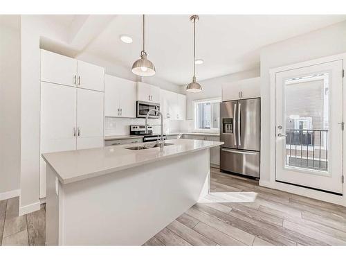 118 Walden Lane Lane Se, Calgary, AB - Indoor Photo Showing Kitchen With Stainless Steel Kitchen With Upgraded Kitchen