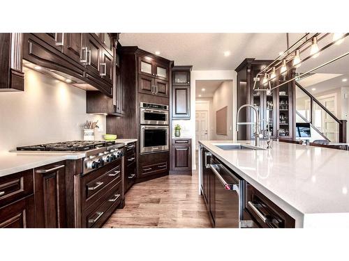 43 Lakes Estates Circle, Strathmore, AB - Indoor Photo Showing Kitchen With Upgraded Kitchen