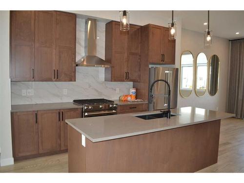 94 Les Jardins Park Se, Calgary, AB - Indoor Photo Showing Kitchen With Upgraded Kitchen