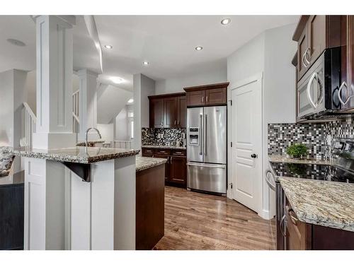 25 Cranleigh Heath Se, Calgary, AB - Indoor Photo Showing Kitchen With Stainless Steel Kitchen With Upgraded Kitchen