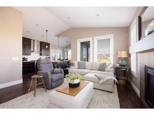 120 Dixon Road, Fort Mcmurray, AB - Indoor Photo Showing Living Room With Fireplace