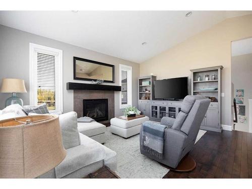 120 Dixon Road, Fort Mcmurray, AB - Indoor Photo Showing Living Room With Fireplace