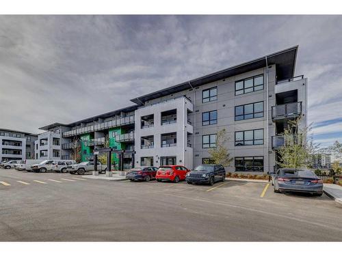 2401-350 Livingston Common Ne, Calgary, AB - Outdoor With Balcony With Facade