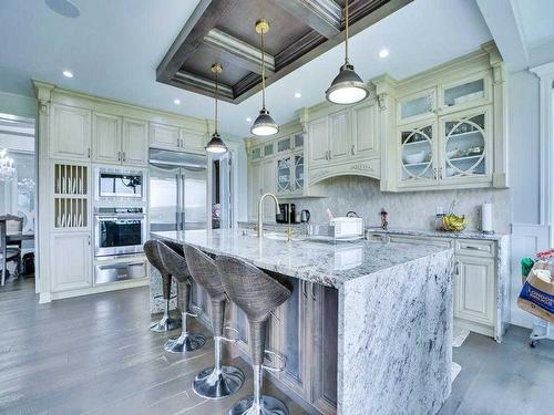 106 Trinity Road, Rural Rocky View County, AB - Indoor Photo Showing Kitchen With Upgraded Kitchen