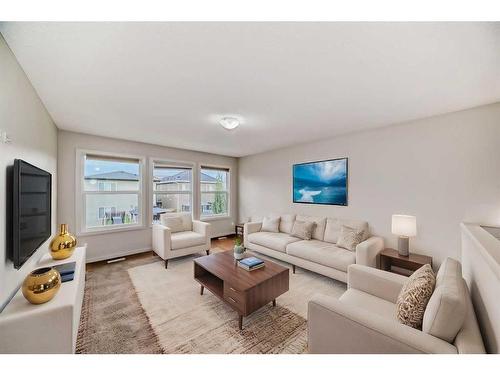 43 Legacy Row Se, Calgary, AB - Indoor Photo Showing Living Room