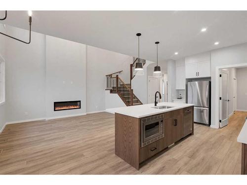 232 Belvedere Drive Se, Calgary, AB - Indoor Photo Showing Kitchen With Stainless Steel Kitchen With Upgraded Kitchen