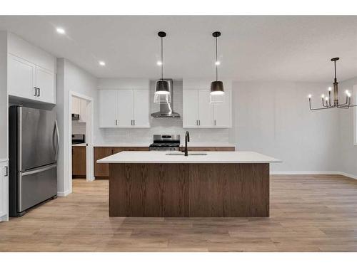 232 Belvedere Drive Se, Calgary, AB - Indoor Photo Showing Kitchen With Stainless Steel Kitchen With Upgraded Kitchen