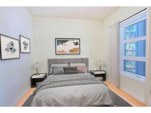 361-333 Riverfront Avenue Se, Calgary, AB - Indoor Photo Showing Bedroom