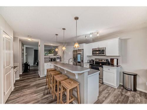 122 Silverado Range View Sw, Calgary, AB - Indoor Photo Showing Kitchen With Upgraded Kitchen