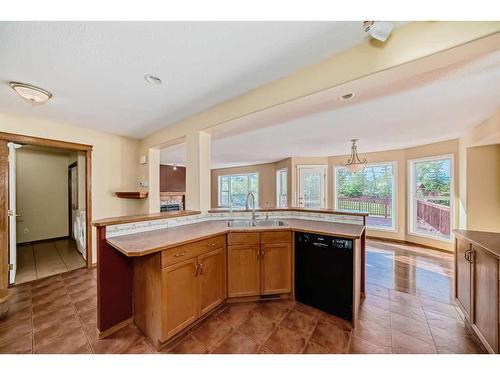 180 West Creek Drive, Chestermere, AB - Indoor Photo Showing Kitchen With Double Sink