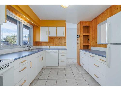 2030 27 Street Se, Calgary, AB - Indoor Photo Showing Kitchen With Double Sink