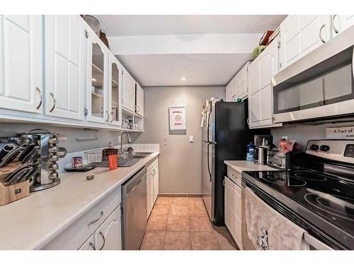 28-5315 53 Avenue Nw, Calgary, AB - Indoor Photo Showing Kitchen With Double Sink