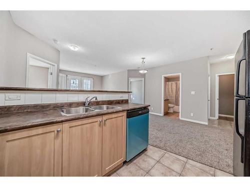 2114-333 Taravista Drive Ne, Calgary, AB - Indoor Photo Showing Kitchen With Double Sink