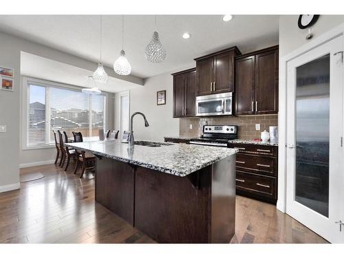 113 Redstone Park Ne, Calgary, AB - Indoor Photo Showing Kitchen With Upgraded Kitchen