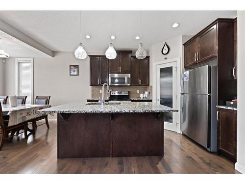 113 Redstone Park Ne, Calgary, AB - Indoor Photo Showing Kitchen With Stainless Steel Kitchen With Upgraded Kitchen