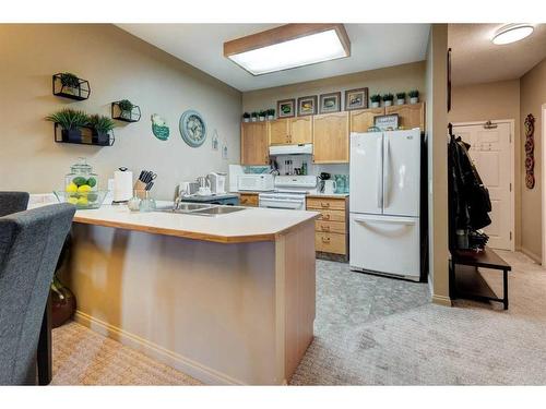 110-3 Parklane Way, Strathmore, AB - Indoor Photo Showing Kitchen With Double Sink