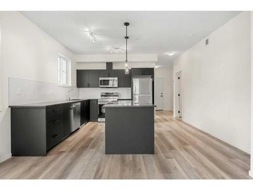 6301-15 Sage Meadows Landing Nw, Calgary, AB - Indoor Photo Showing Kitchen With Stainless Steel Kitchen With Upgraded Kitchen