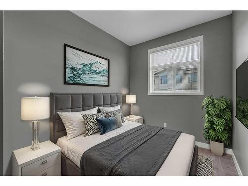 304-28 Auburn Bay Link Se, Calgary, AB - Indoor Photo Showing Bedroom