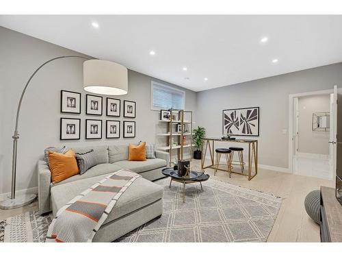 196 Crimson Ridge Place Nw, Calgary, AB - Indoor Photo Showing Living Room