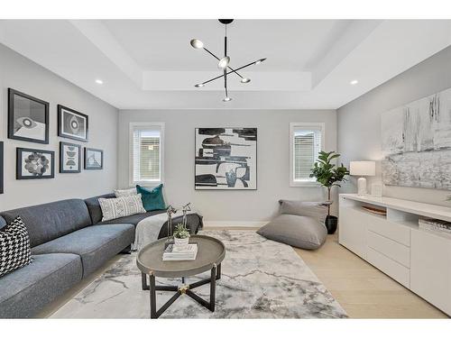 196 Crimson Ridge Place Nw, Calgary, AB - Indoor Photo Showing Living Room