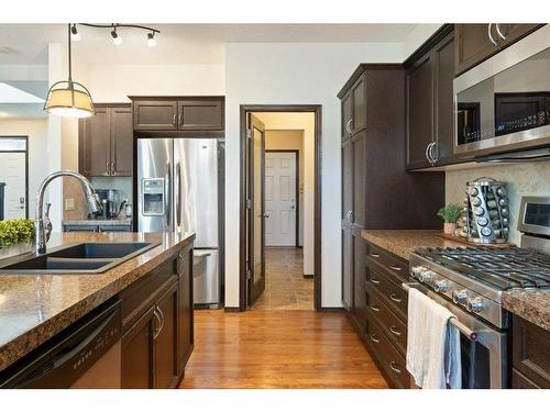 35 Brightonwoods Grove Se, Calgary, AB - Indoor Photo Showing Kitchen With Double Sink With Upgraded Kitchen