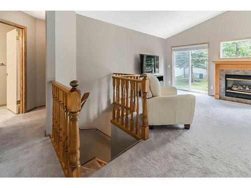 108 Chaparral Point Se, Calgary, AB - Indoor With Fireplace