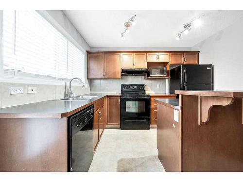 198 Cranberry Close Se, Calgary, AB - Indoor Photo Showing Kitchen With Double Sink