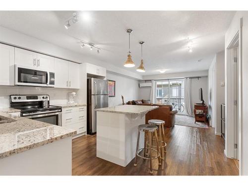 2302-99 Copperstone Park Se, Calgary, AB - Indoor Photo Showing Kitchen With Upgraded Kitchen