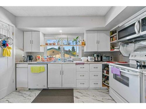 415 Penbrooke Crescent Se, Calgary, AB - Indoor Photo Showing Kitchen With Double Sink