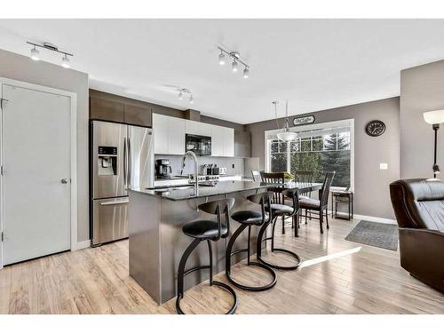 2399 Reunion Street Nw, Airdrie, AB - Indoor Photo Showing Kitchen With Stainless Steel Kitchen With Upgraded Kitchen