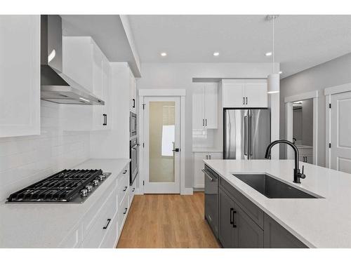 168 Arbour Lake Hill Nw, Calgary, AB - Indoor Photo Showing Kitchen With Upgraded Kitchen