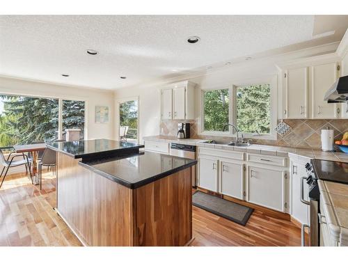 39 Anatapi Lane Sw, Calgary, AB - Indoor Photo Showing Kitchen With Double Sink