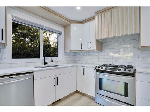 59 Douglas Shore Close Se, Calgary, AB - Indoor Photo Showing Kitchen With Double Sink