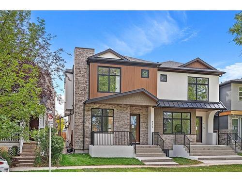 413 18 Avenue Nw, Calgary, AB - Outdoor With Deck Patio Veranda With Facade