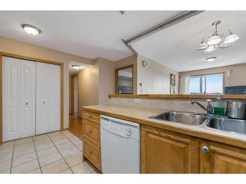 211-92 Saddletree Court Ne, Calgary, AB - Indoor Photo Showing Kitchen With Double Sink