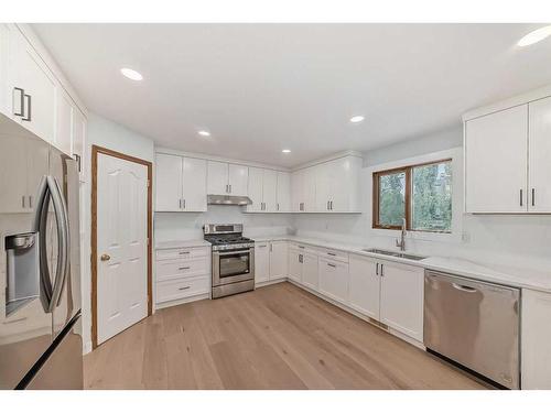 108 Cove Road, Chestermere, AB - Indoor Photo Showing Kitchen With Stainless Steel Kitchen