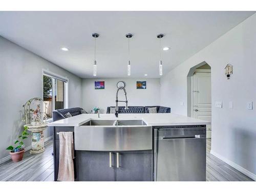 11 Saddlebrook Way Ne, Calgary, AB - Indoor Photo Showing Kitchen With Double Sink