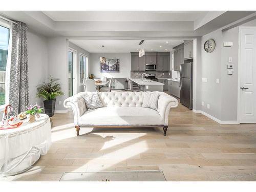 24 Carrington Rise Nw, Calgary, AB - Indoor Photo Showing Living Room