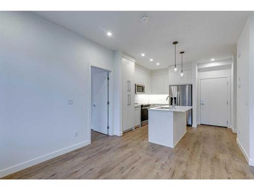 1121-395 Skyview Parkway Ne, Calgary, AB - Indoor Photo Showing Kitchen