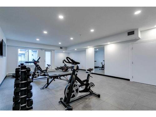 1121-395 Skyview Parkway Ne, Calgary, AB - Indoor Photo Showing Gym Room