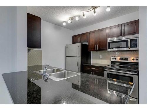 3216-81 Legacy Boulevard Se, Calgary, AB - Indoor Photo Showing Kitchen With Double Sink