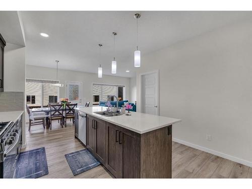 28 Savanna Link Ne, Calgary, AB - Indoor Photo Showing Kitchen With Double Sink With Upgraded Kitchen