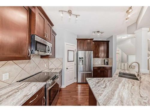 73 Cranleigh Heath Se, Calgary, AB - Indoor Photo Showing Kitchen With Double Sink With Upgraded Kitchen