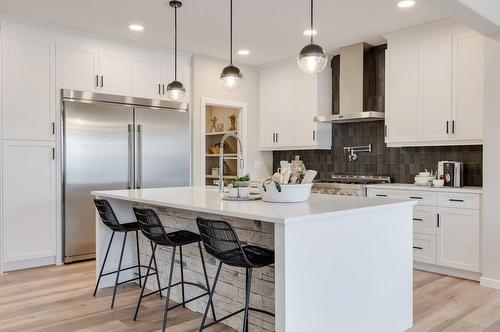 55 Mallard Heath Se, Calgary, AB - Indoor Photo Showing Kitchen With Upgraded Kitchen