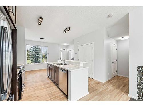 106 Chapalina Square Se, Calgary, AB - Indoor Photo Showing Kitchen With Double Sink