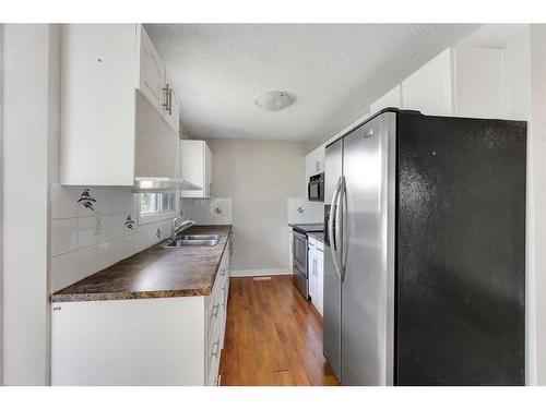 15 Falworth Place Ne, Calgary, AB - Indoor Photo Showing Kitchen With Double Sink