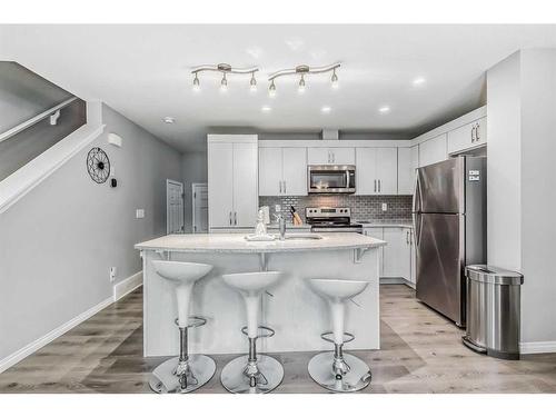 128 Cityside Manor Ne, Calgary, AB - Indoor Photo Showing Kitchen With Upgraded Kitchen